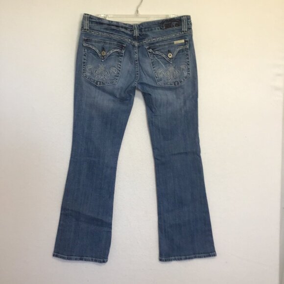 Miss Me Y2K Low Rise Boot Cut Jeans Size 30 - Picture 6 of 13